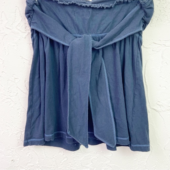 Y2K Early 2000s Hollister Navy Blue Babydoll Strapless Tube Top Size Large - Picture 7 of 8